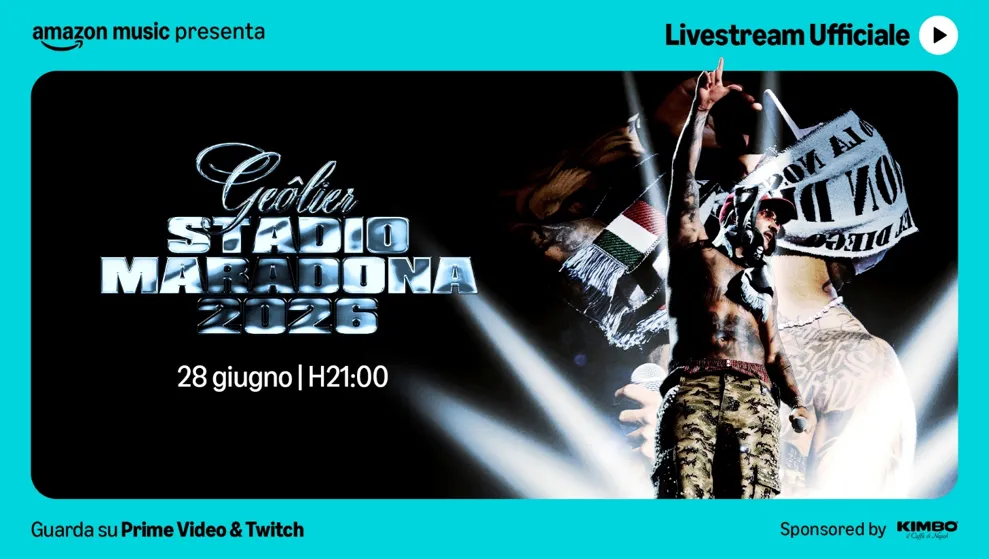 Amazon Music Trasmetterà il Concerto di Geolier in Diretta Globale