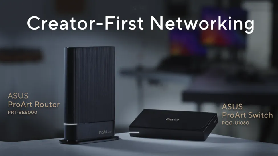 ASUS Debutta con il Router ProArt PRT-BE5000 e lo Switch ProArt PQG-U1080