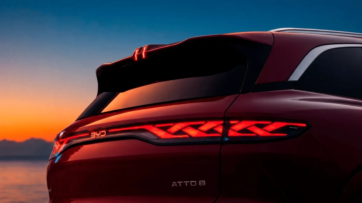 BYD ATTO 8: svelato a Parigi il nuovo SUV elettrico flagship a 7 posti