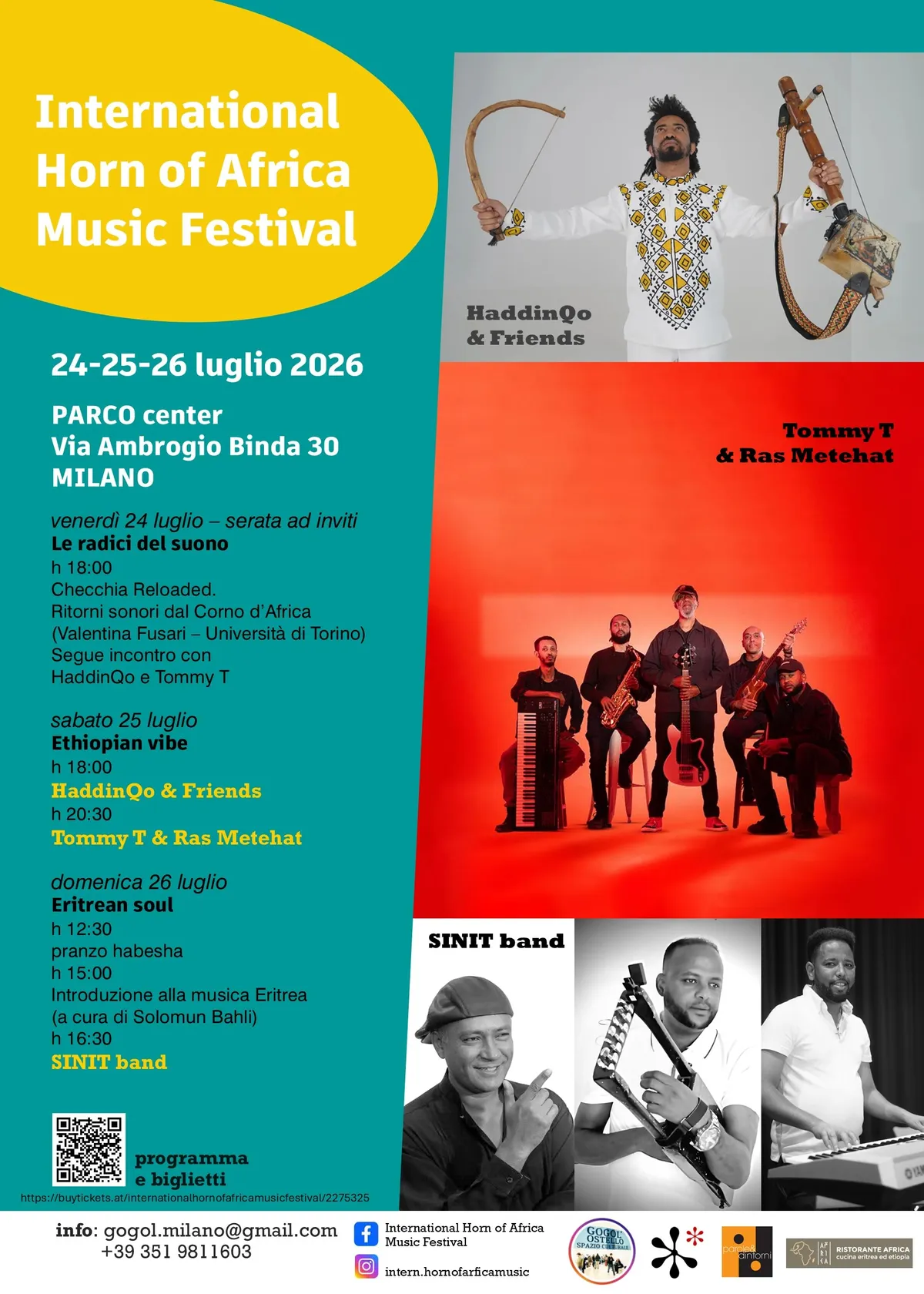 Debutta a Milano l'International Horn of Africa Music Festival