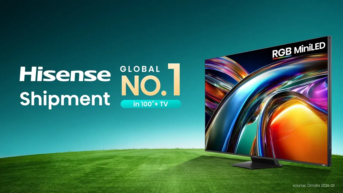 Hisense consolida la leadership nei TV da 100 pollici e oltre