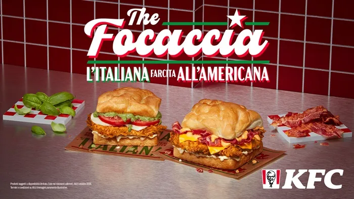 KFC presenta The Focaccia: il pollo fritto incontra il gusto italiano