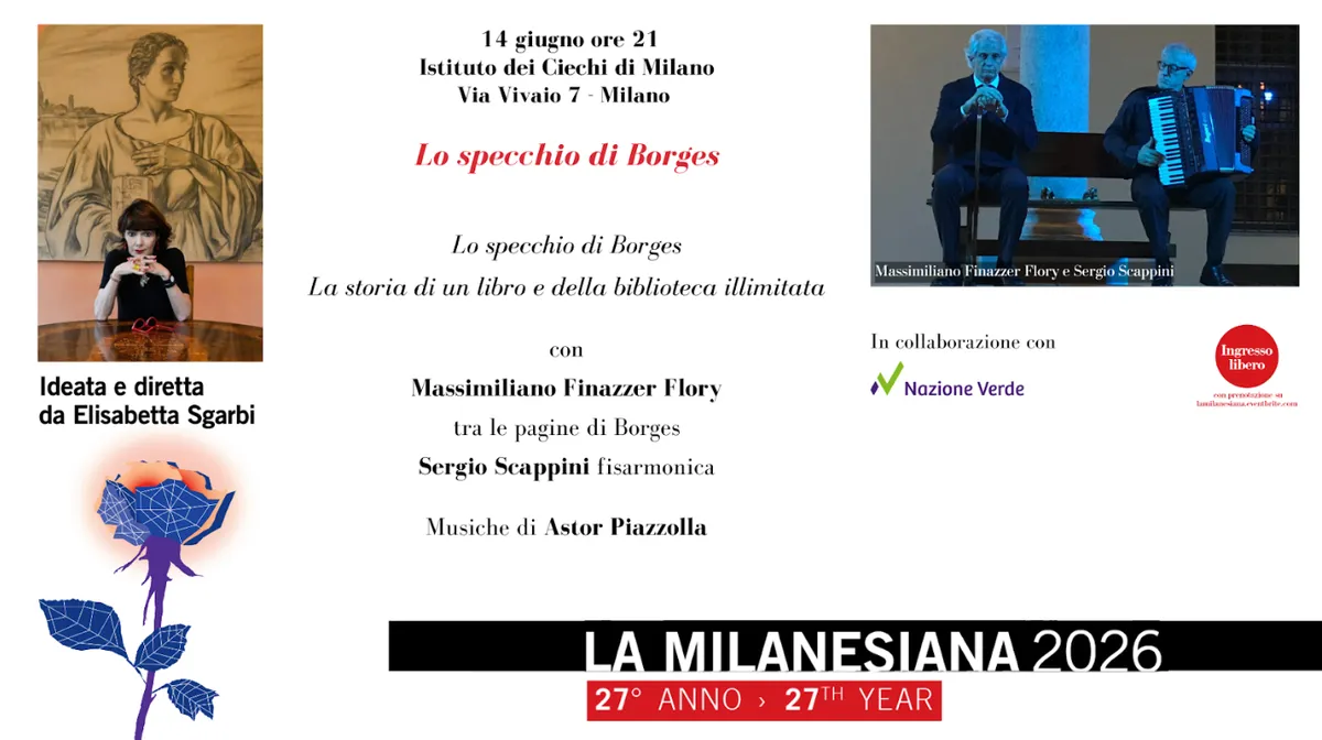 La Milanesiana 2026: Un Omaggio a Borges all'Istituto dei Ciechi