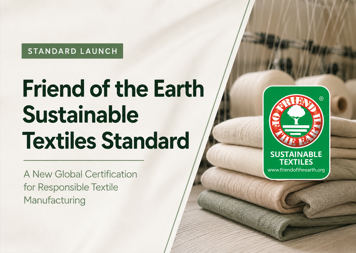Lancio del Friend of the Earth Sustainable Textiles Standard