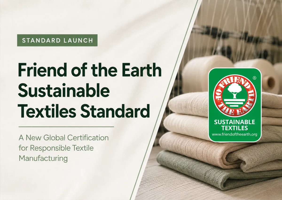Lancio del Friend of the Earth Sustainable Textiles Standard