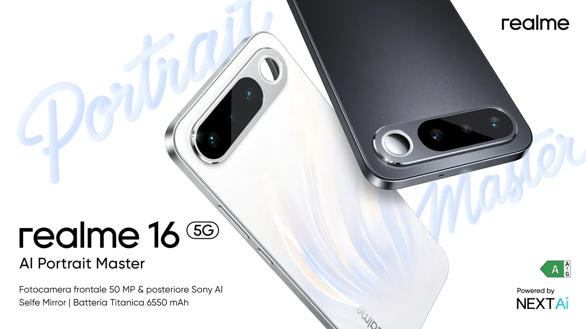 realme 16 5G: il nuovo AI Portrait Master per giovani creativi