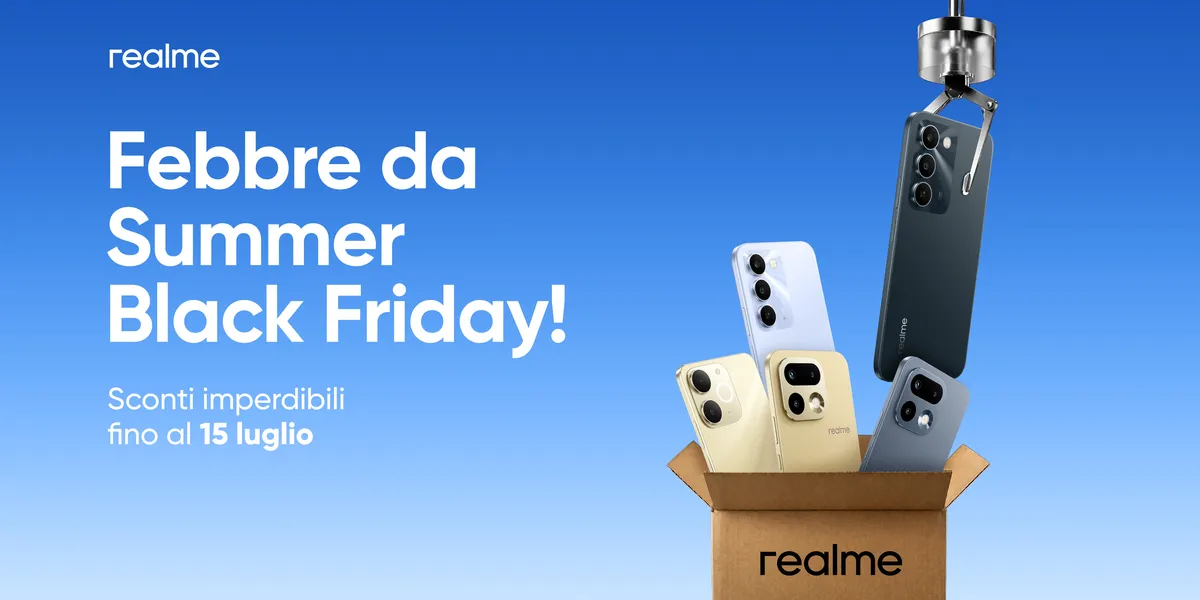 realme presenta il Black Friday d'Estate con incredibili offerte