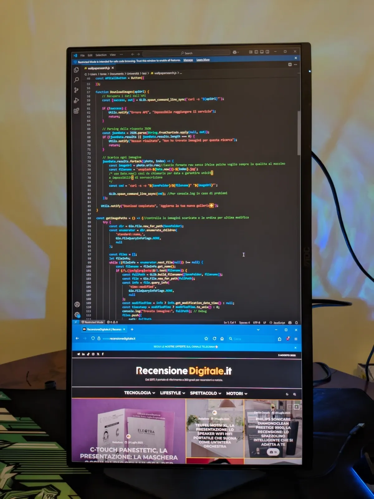 Recensione Recensione AOC 25G4SXU: monitor da gaming Fast IPS a 310 Hz