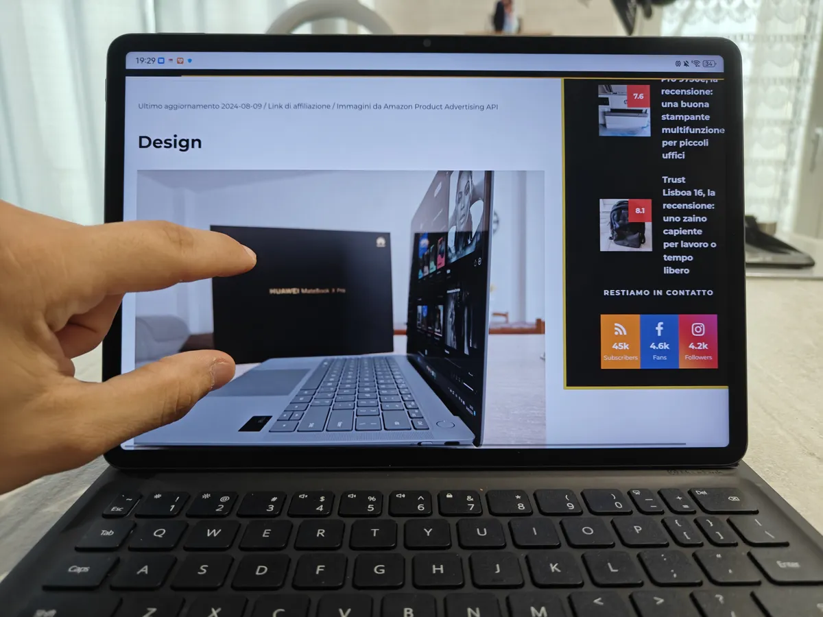 Recensione Recensione Huawei MatePad 11.5S PaperMatte: Tablet effetto carta