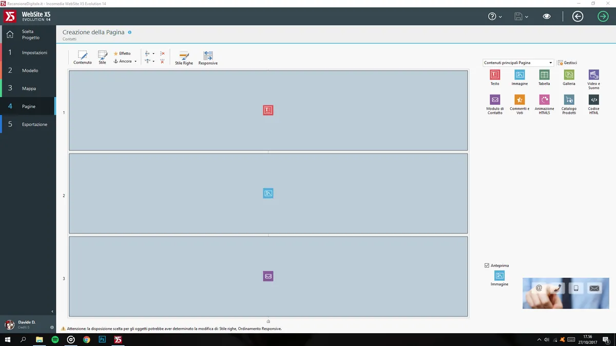 Recensione Recensione WebSite X5 Evolution 14: creare siti web facili
